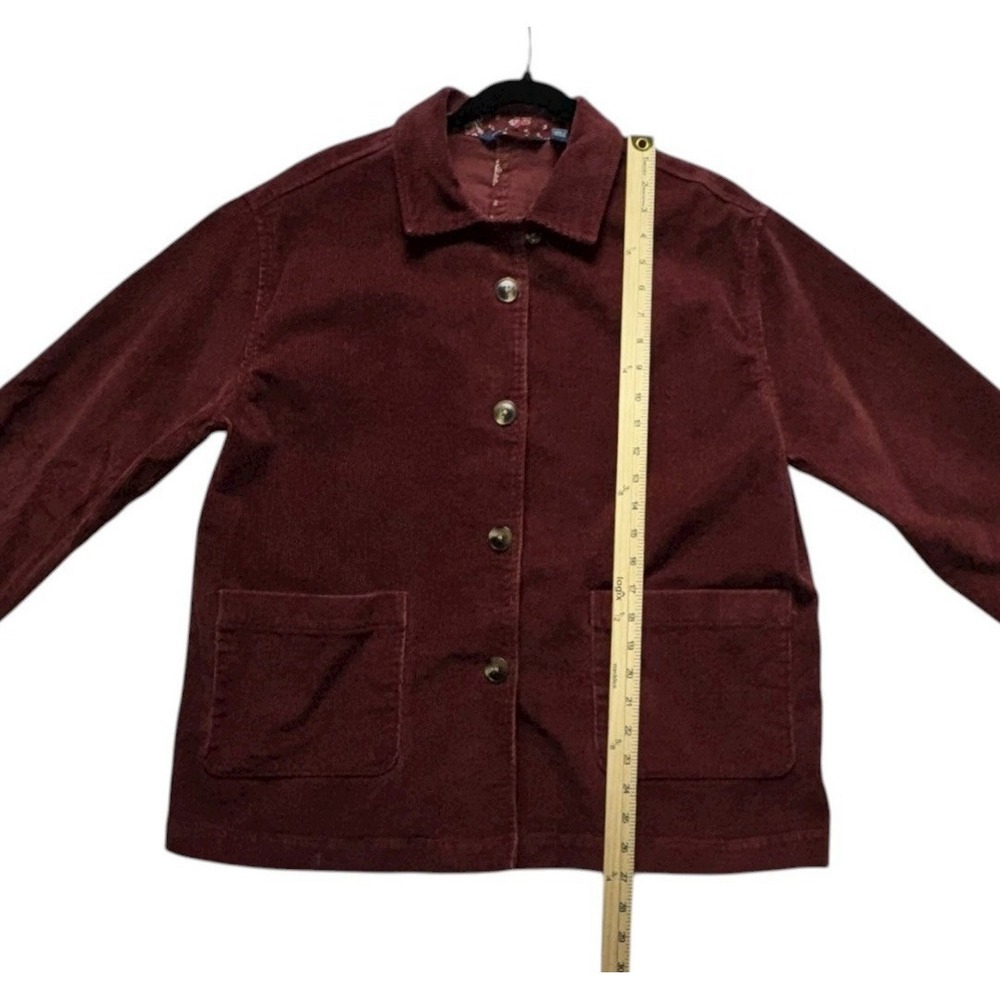 Isaac Mizrahi Live! Maroon Corduroy Jacket Blazer US Size Large - Picture 10 of 15